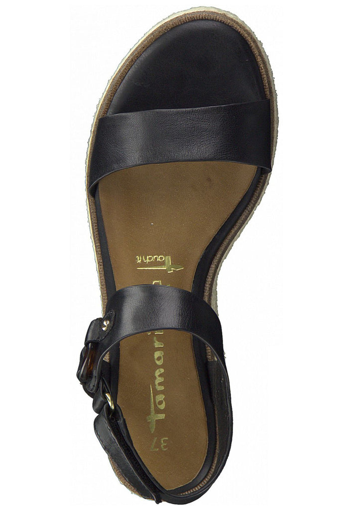 Tamaris Sandalen Glattleder Schwarz