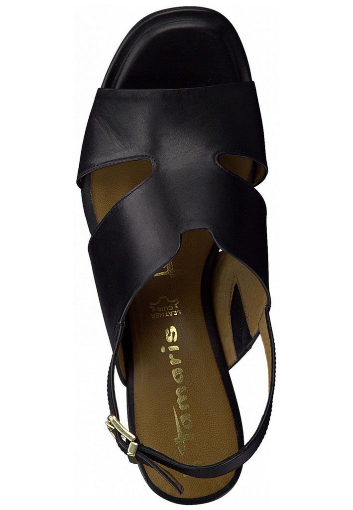 Tamaris Sandalen Glattleder Schwarz