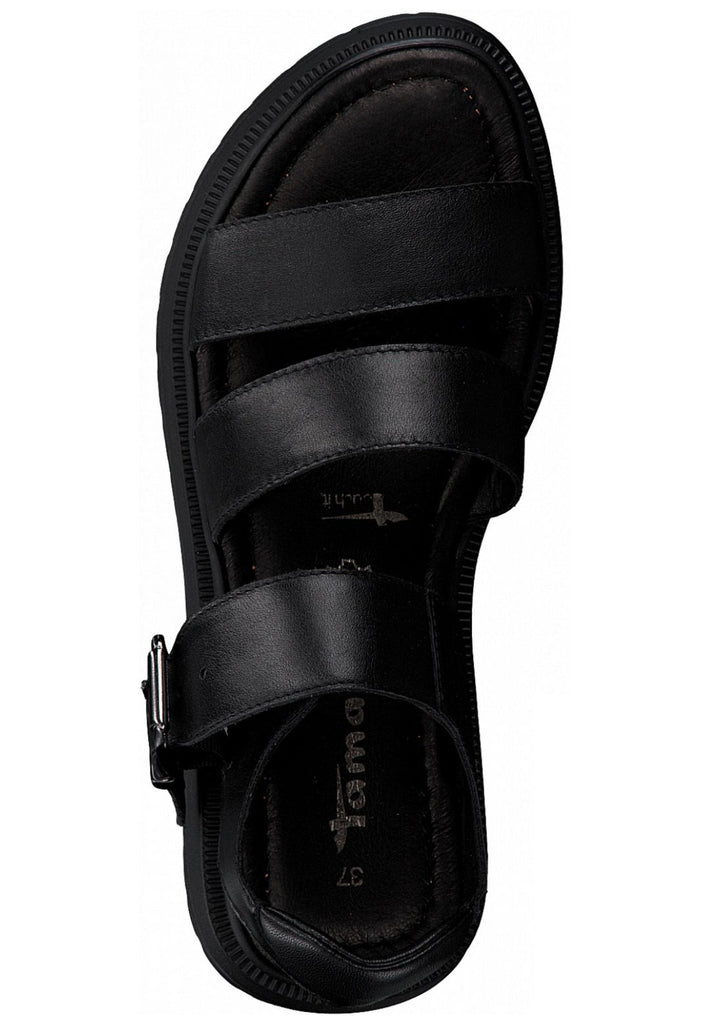 Tamaris Sandalen Glattleder Schwarz