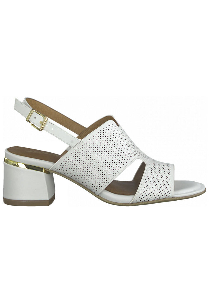 Tamaris Sandalen Glattleder Weiß