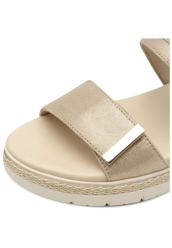 Tamaris Sandalen Leder Champagne