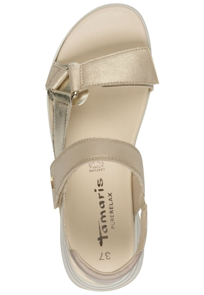 Tamaris Sandalen Leder Champagne