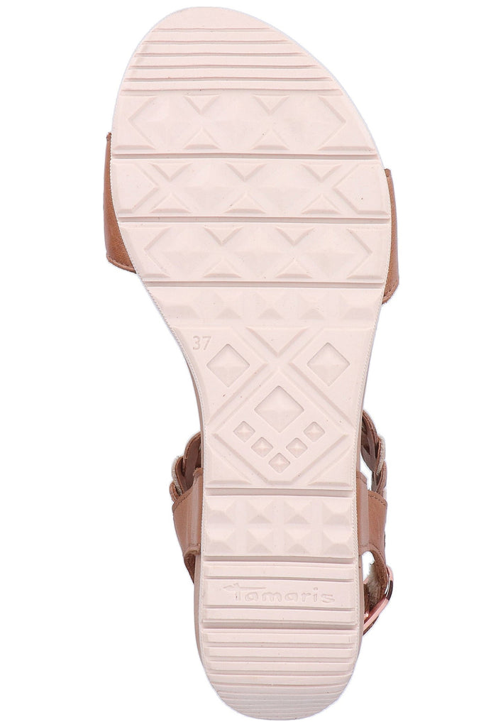 Tamaris Sandalen Leder Cognac