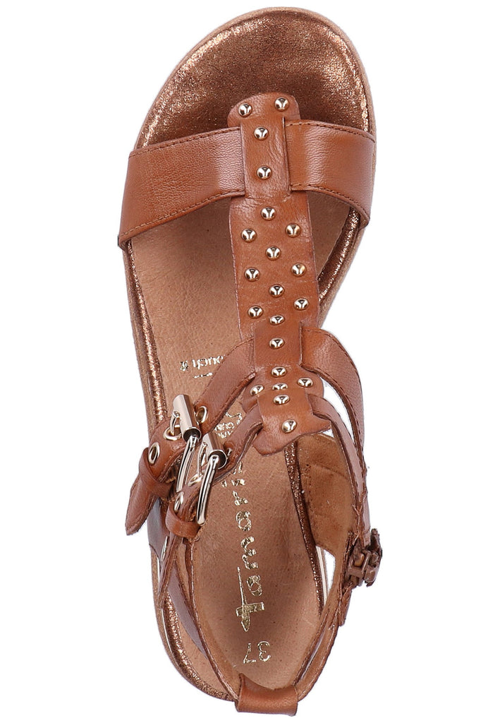 Tamaris Sandalen Leder Cognac