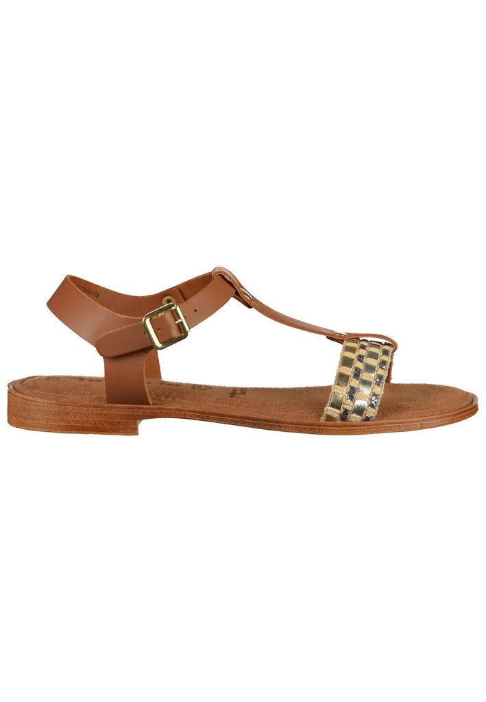 Tamaris Sandalen Leder Cognac