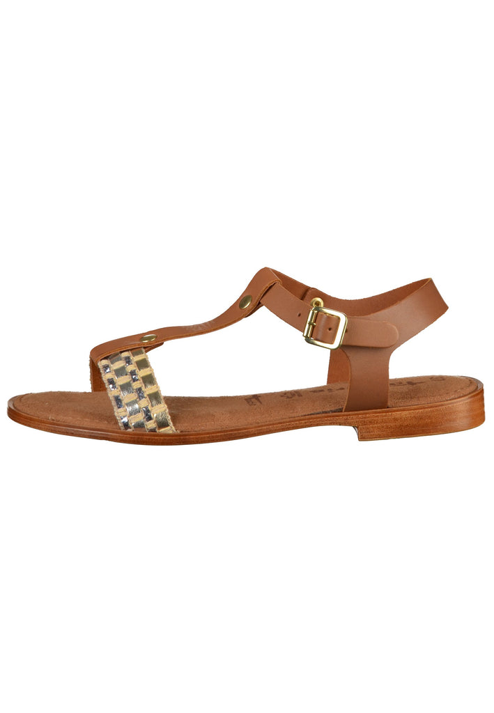 Tamaris Sandalen Leder Cognac