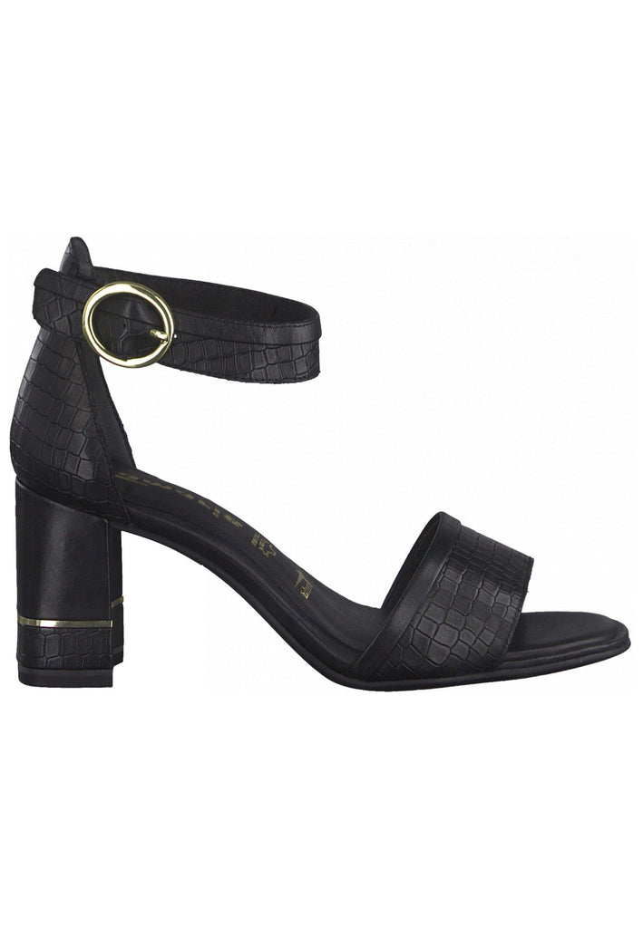 Tamaris Sandalen Leder Croco Black