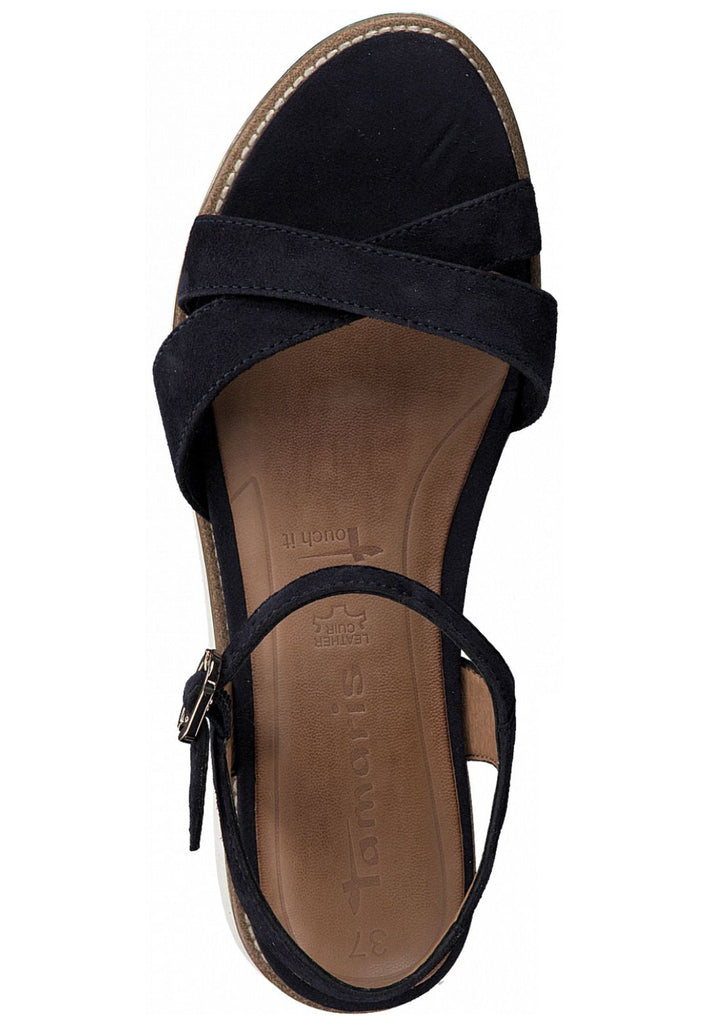 Tamaris Sandalen Leder Dunkelblau