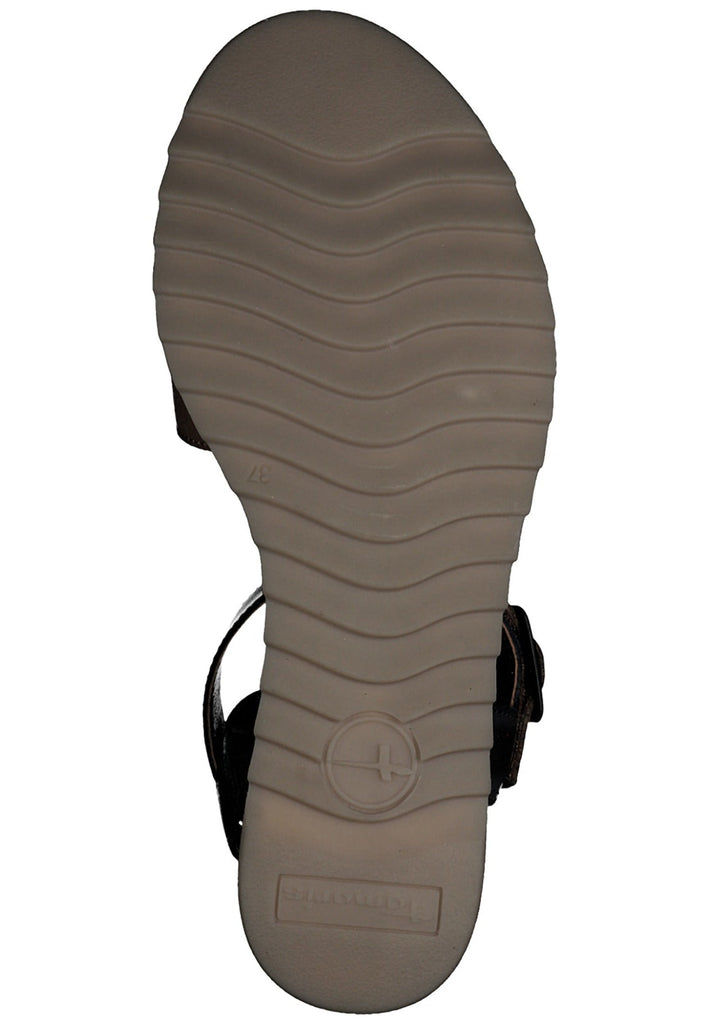 Tamaris Sandalen Leder Dunkelblau/Braun