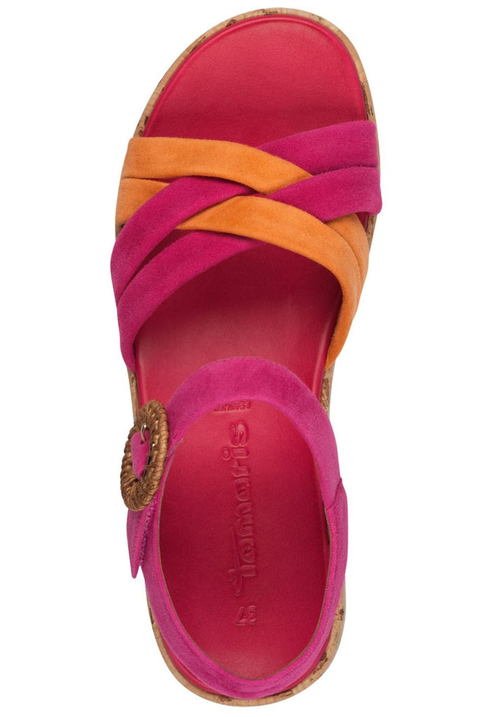 Tamaris Sandalen Leder Fuchsia