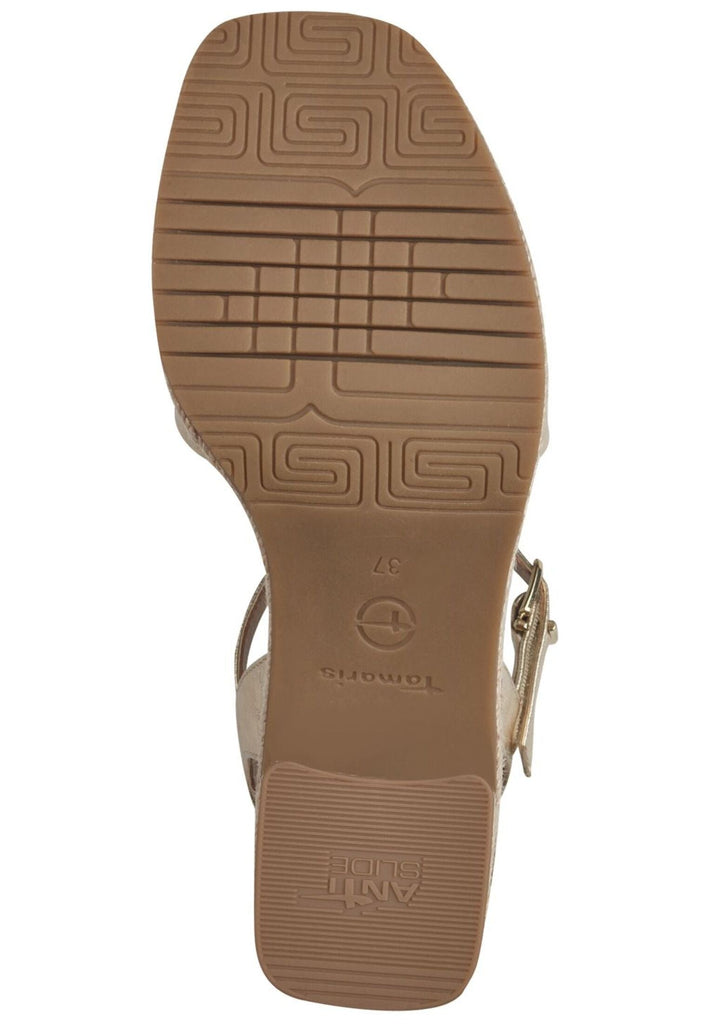 Tamaris Sandalen Leder Gold