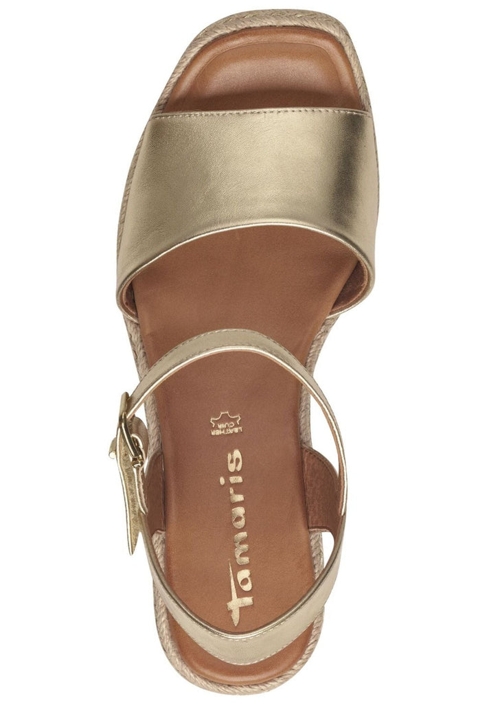 Tamaris Sandalen Leder Gold