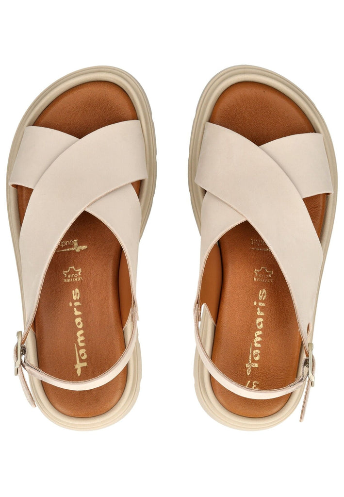 Tamaris Sandalen Leder Ivory