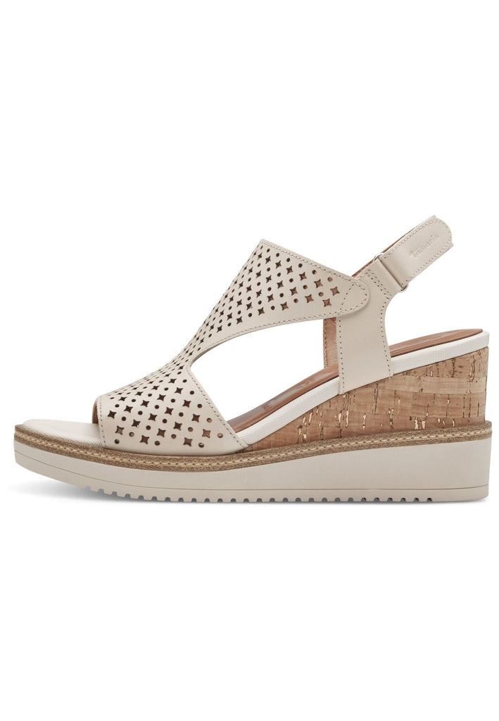 Tamaris Sandalen Leder Ivory