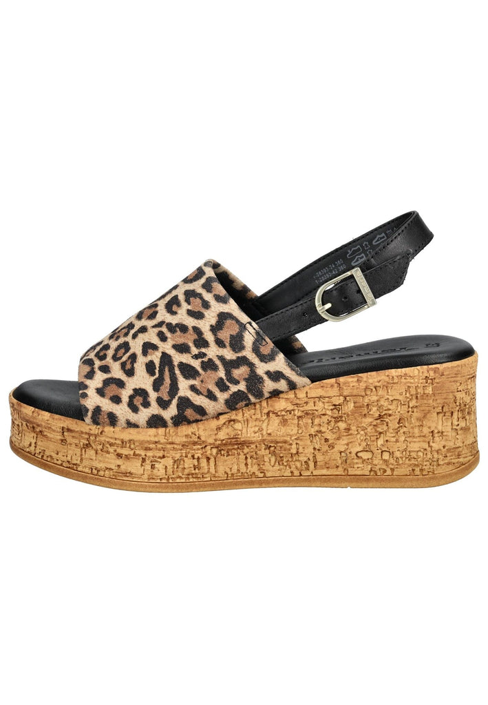 Tamaris Sandalen Leder Leopard