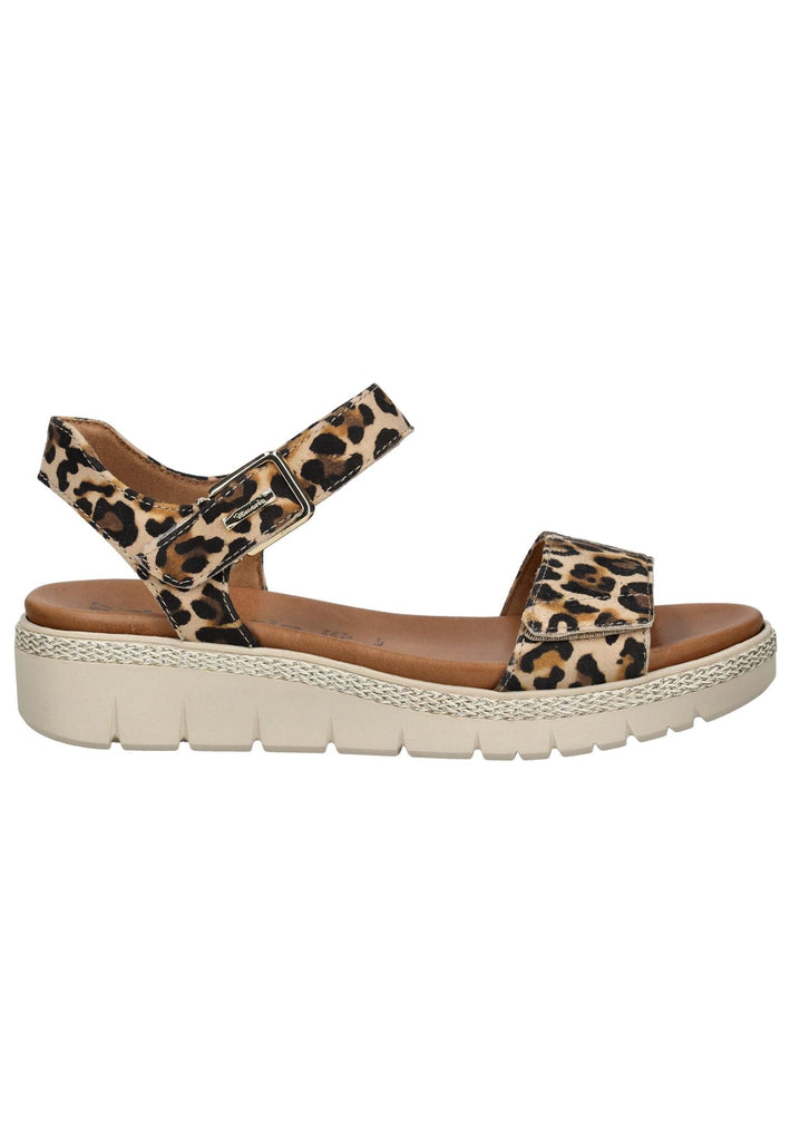 Tamaris Sandalen Leder Leopard