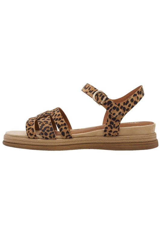 Tamaris Sandalen Leder Leopard