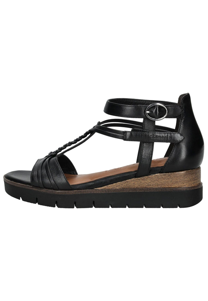 Tamaris Sandalen Leder/Synthetik Schwarz