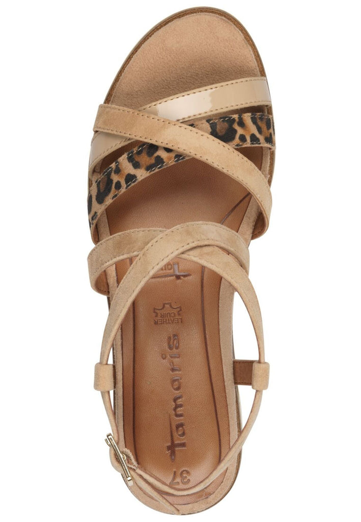 Tamaris Sandalen Leder Tan