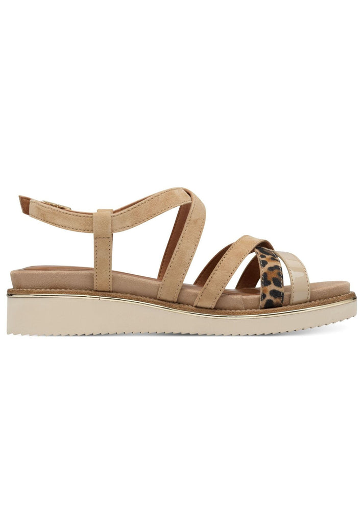 Tamaris Sandalen Leder Tan