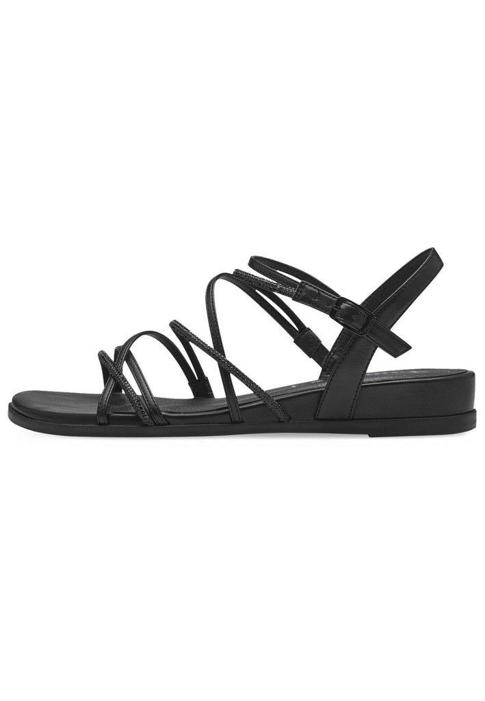 Tamaris Sandalen Lederimitat/Textil Schwarz