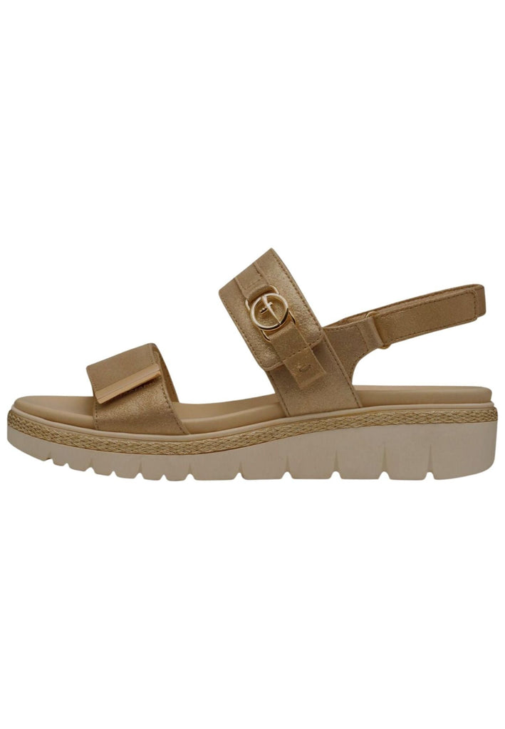 Sandalen Tamaris Sandalen Leder Champagne