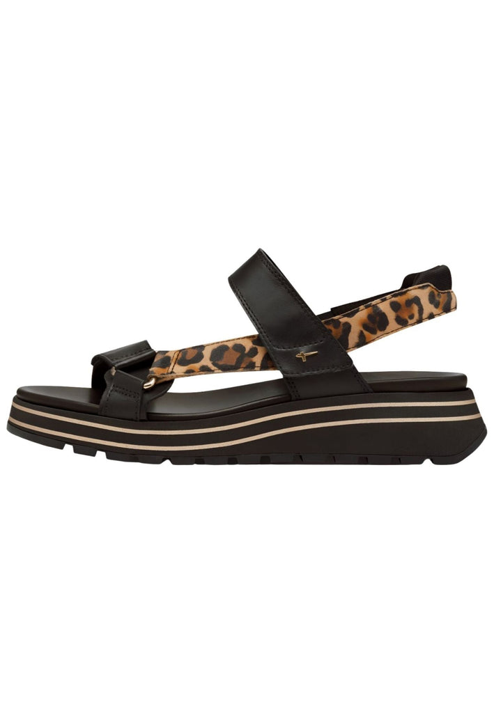 Sandalen Tamaris Sandalen Leder Schwarz/Braun