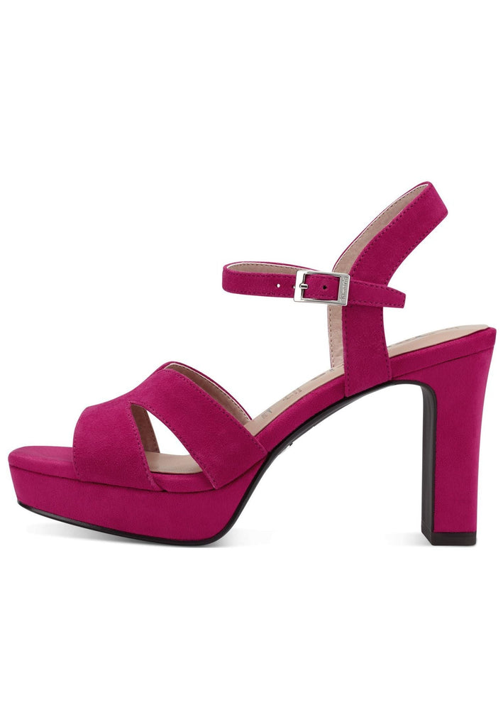 Sandalen Tamaris Sandalen Veloursleder Fuchsia