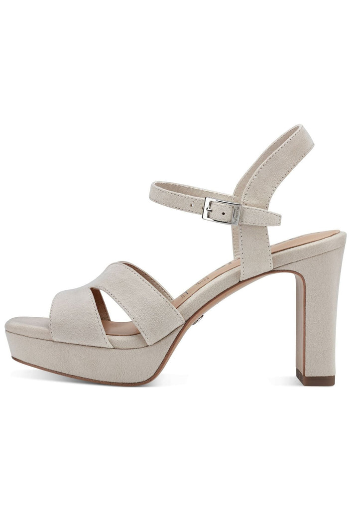 Sandalen Tamaris Sandalen Veloursleder Ivory