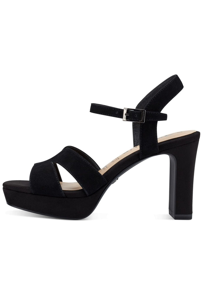 Sandalen Tamaris Sandalen Veloursleder Schwarz