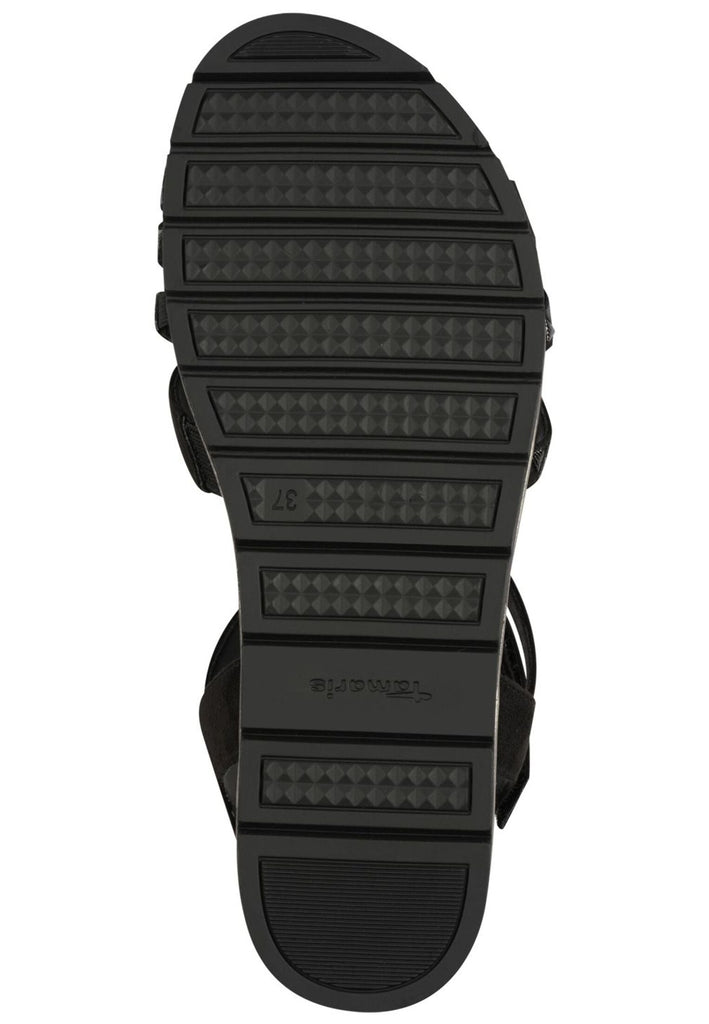 Tamaris Sandalen Textil Schwarz