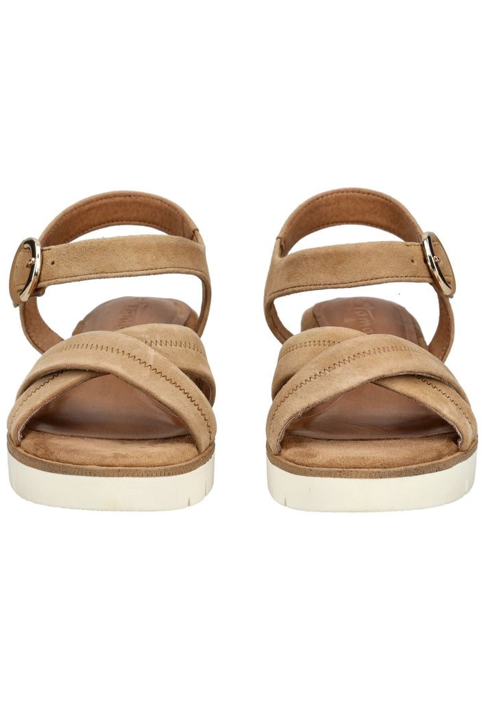 Tamaris Sandalen Veloursleder Camel