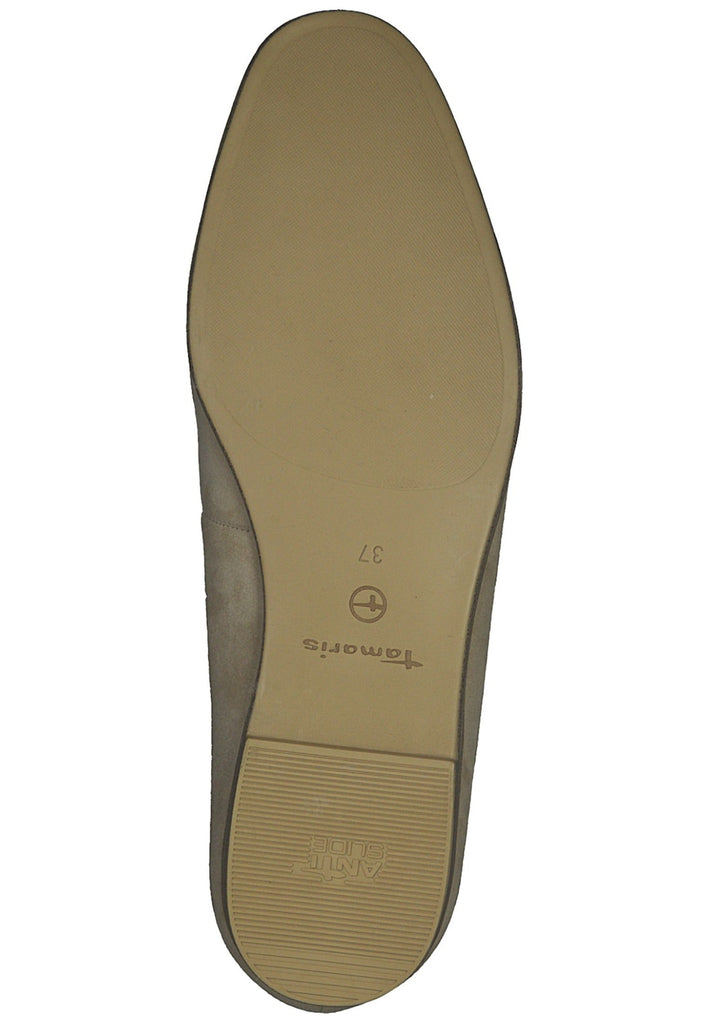 Tamaris Slipper Leder/Synthetik Sand