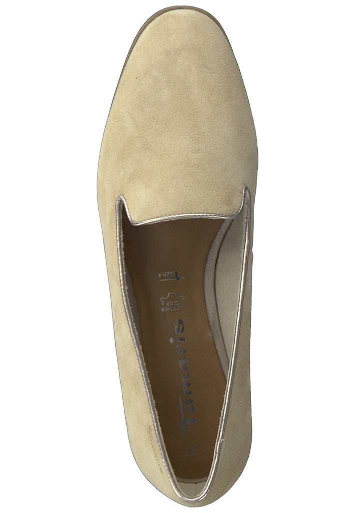 Tamaris Slipper Leder/Synthetik Sand