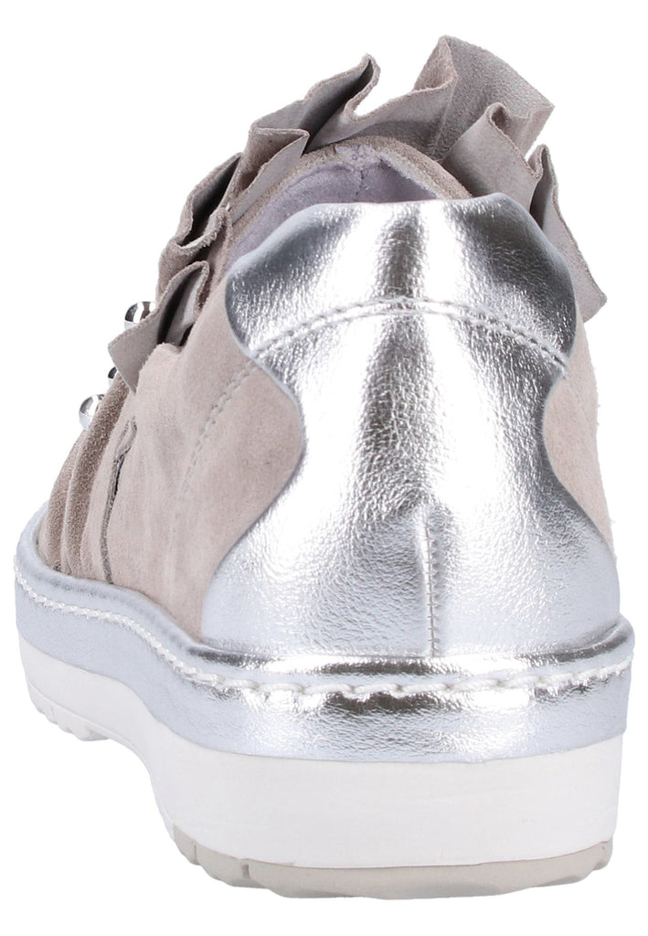 Tamaris Slipper Leder/Textil Silber