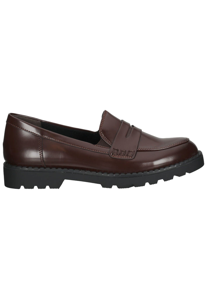 Tamaris Slipper Lederimitat Chestnut