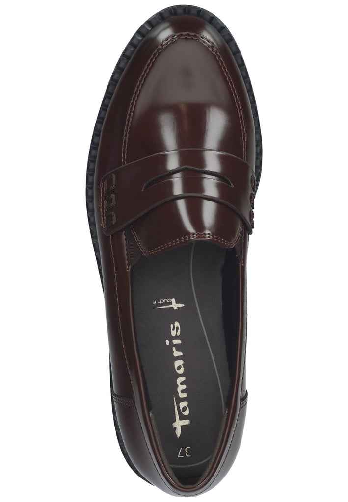 Tamaris Slipper Lederimitat Chestnut