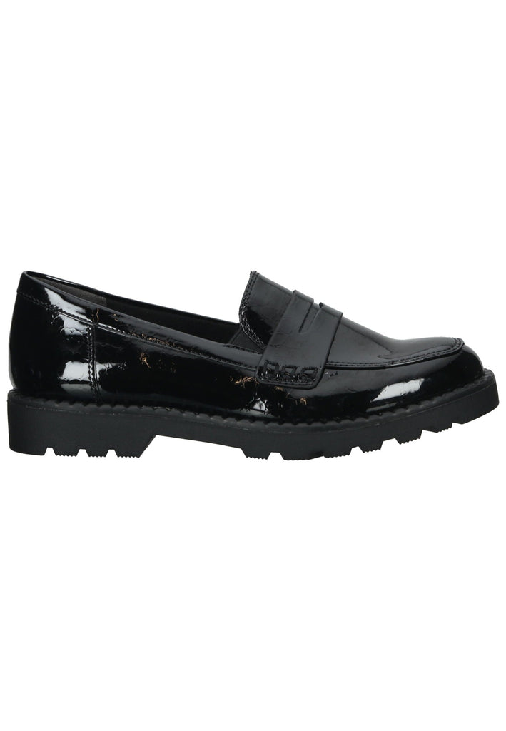 Tamaris Slipper Lederimitat Schwarz Lack