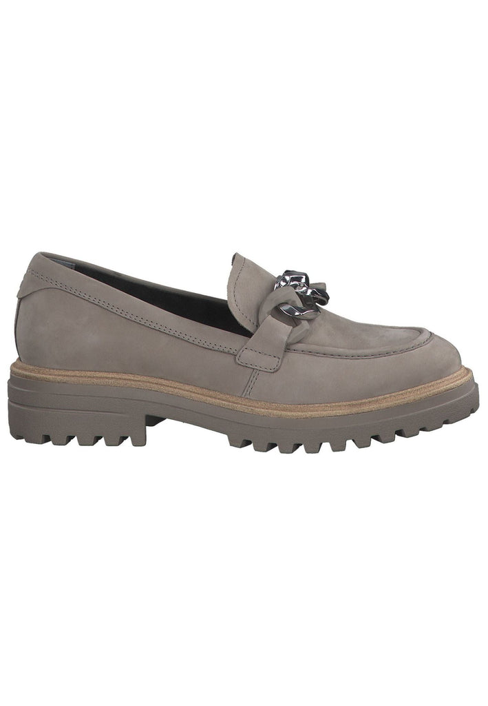 Tamaris Slipper Nubukleder Taupe