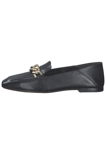 Slipper Tamaris Slipper Leder Schwarz/Gold