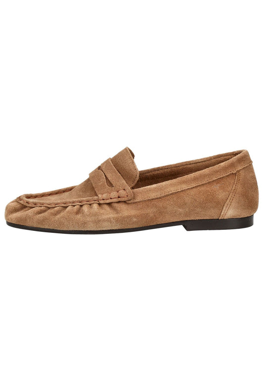 Tamaris Slipper Veloursleder Cognac