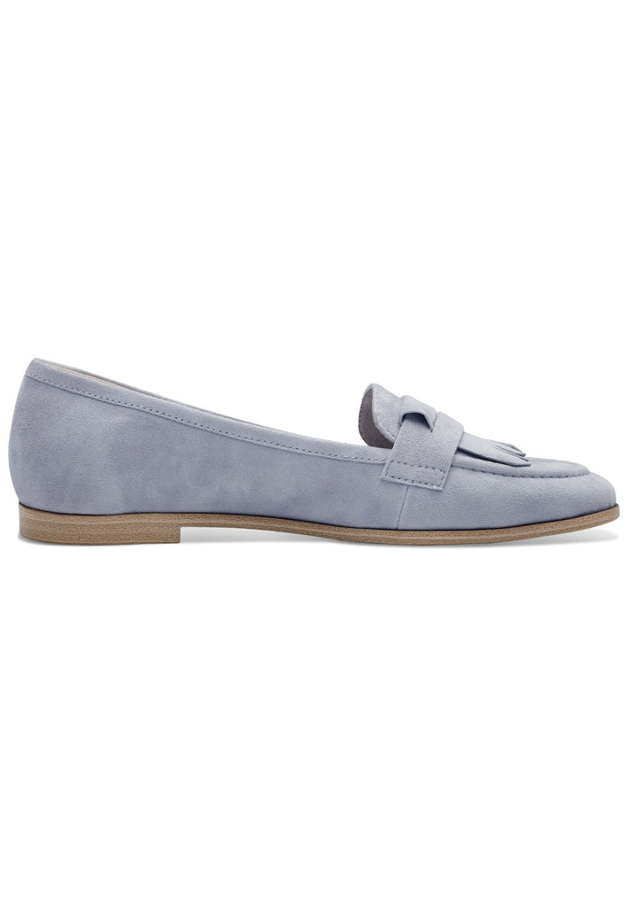 Tamaris Slipper Veloursleder Hellblau