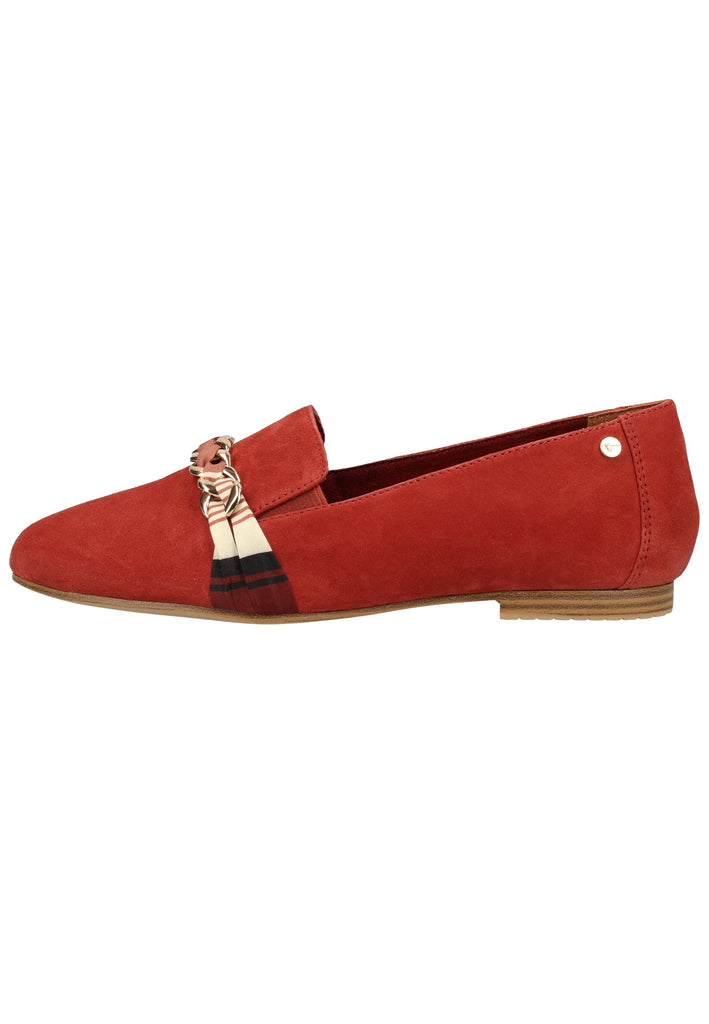 Tamaris Slipper Veloursleder Rubinrot