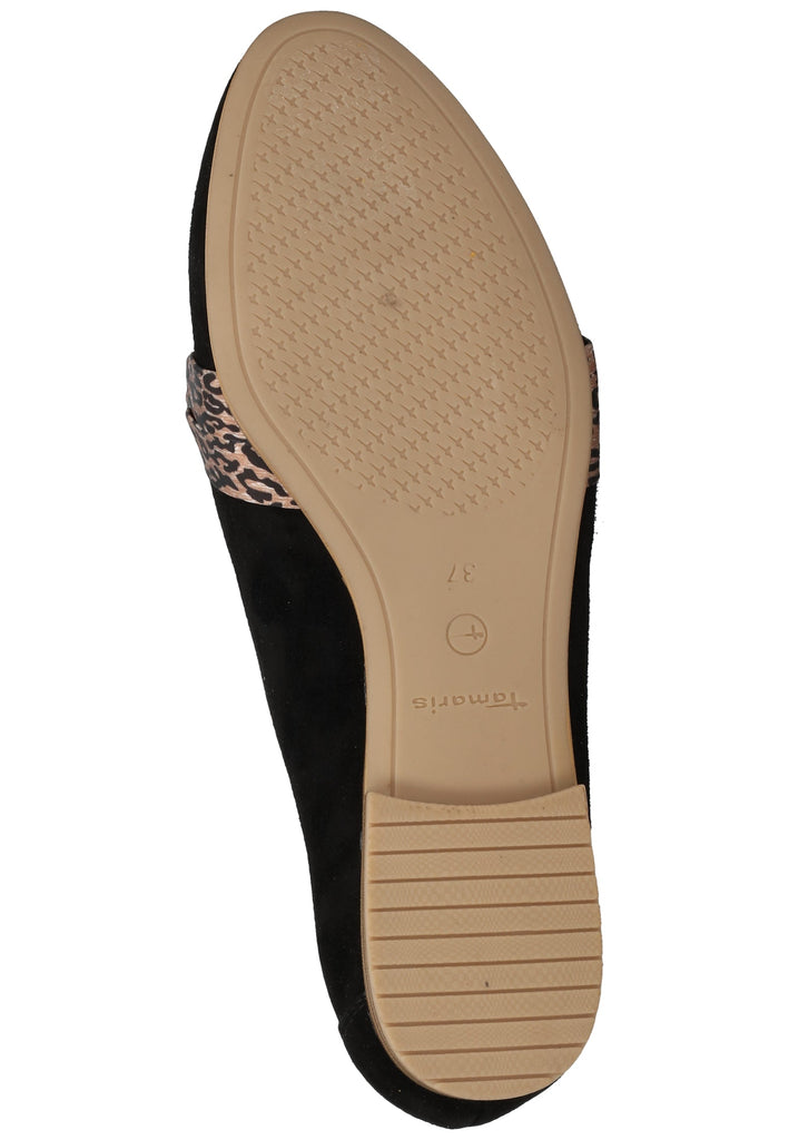 Tamaris Slipper Veloursleder Schwarz