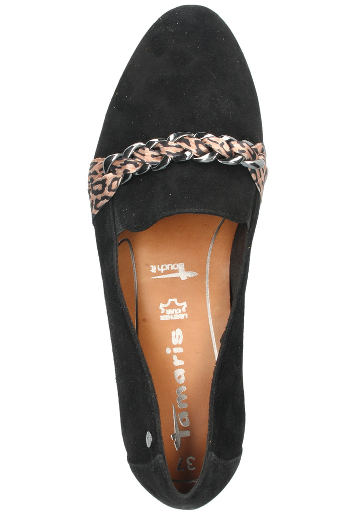 Tamaris Slipper Veloursleder Schwarz