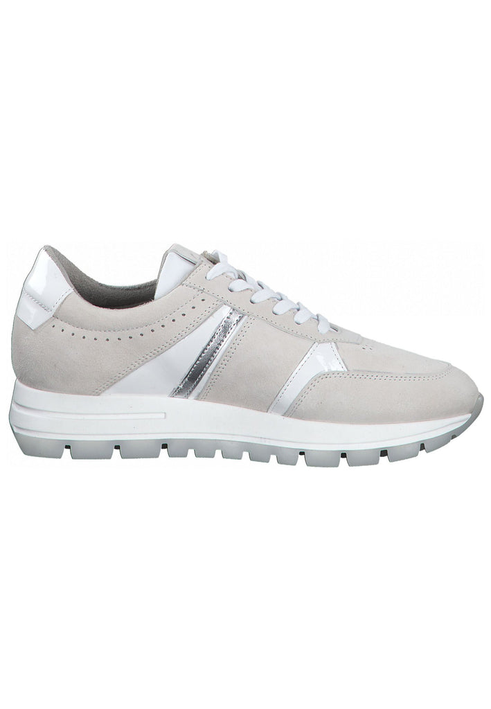 Tamaris Sneaker Leder/Synthetik Beige/Weiß
