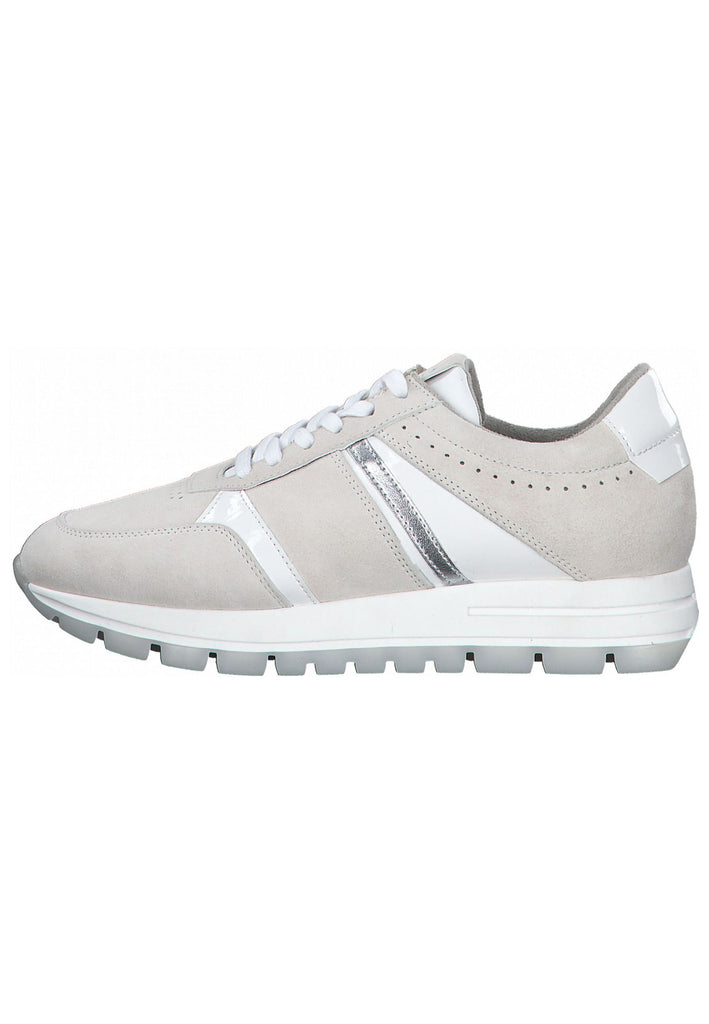 Tamaris Sneaker Leder/Synthetik Beige/Weiß