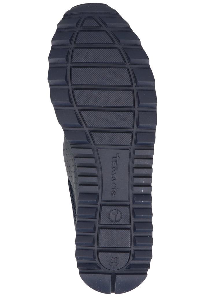 Tamaris Sneaker Leder/Synthetik Navy/Weiß