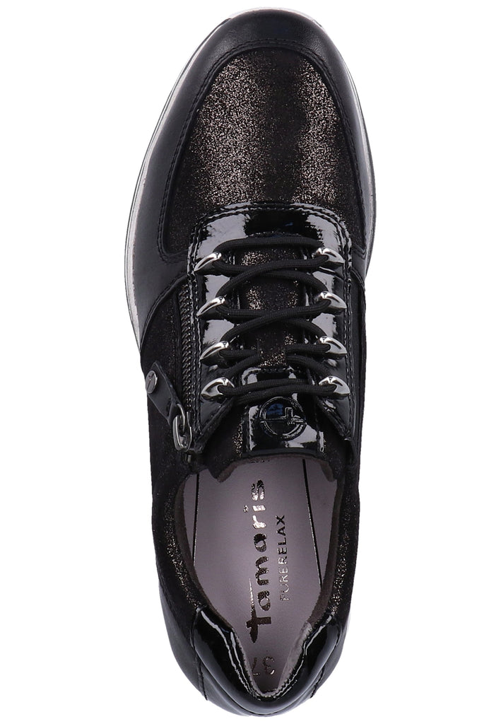 Tamaris Sneaker Leder/Synthetik Schwarz