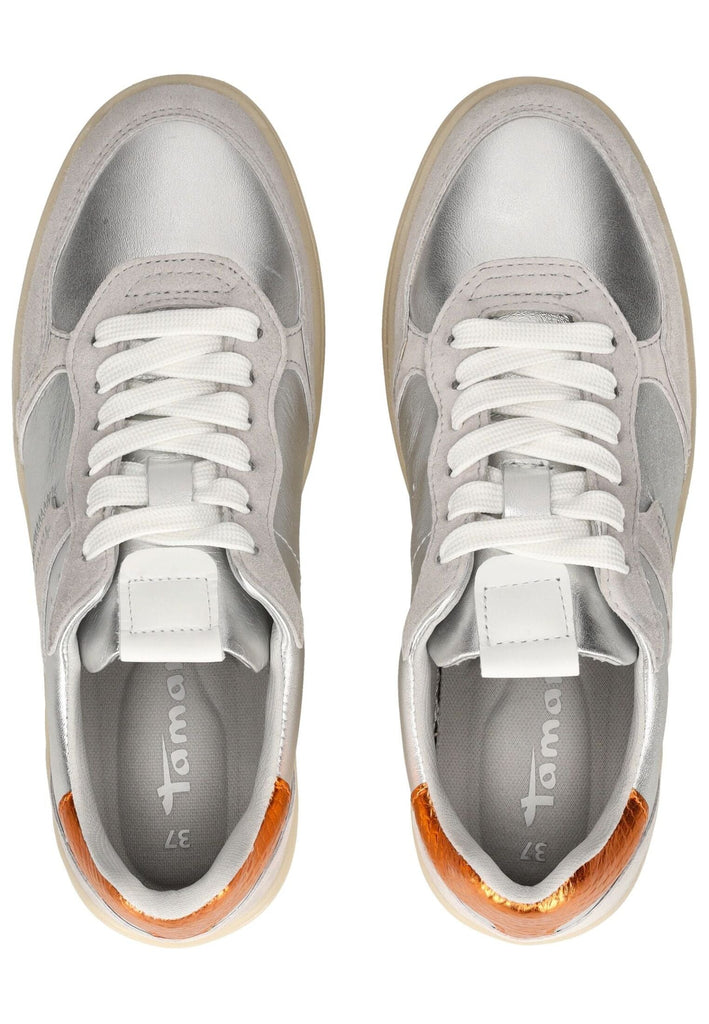 Tamaris Sneaker Leder/Synthetik Silber